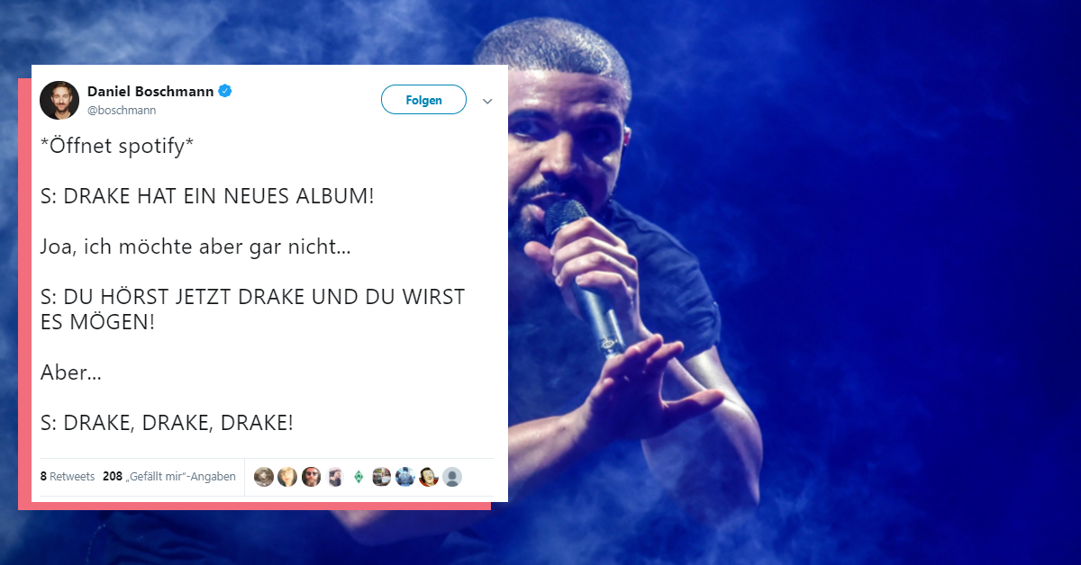 Spotify Hat Es Mit Der Drake Werbung Ein Wenig Ubertrieben The Best Social Media De