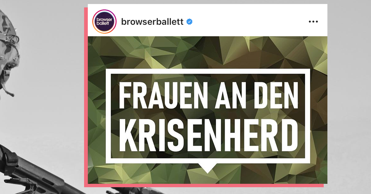 Browser Ballett Nimmt Die Missgluckten Werbeslogans Der Bundeswehr Aufs Korn The Best Social Media De