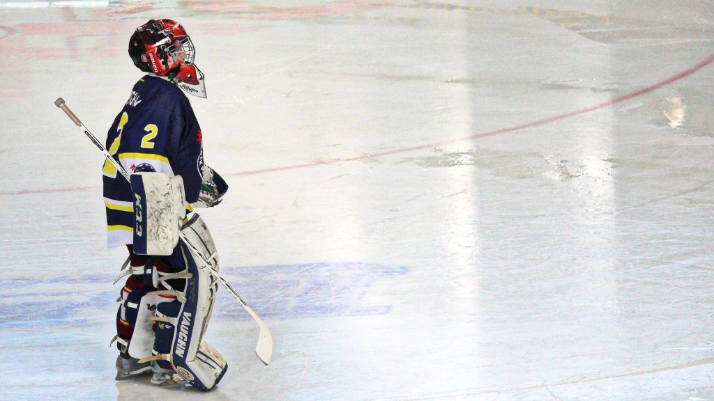 Icehockey player on ice