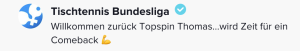 Topspin Thomas Kommentar