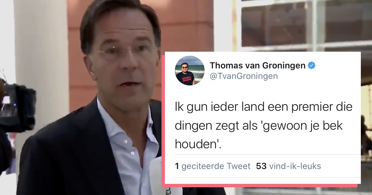 Social Media Trekt Haar Bek Open Na Viral Reactie Van Rutte In Interview