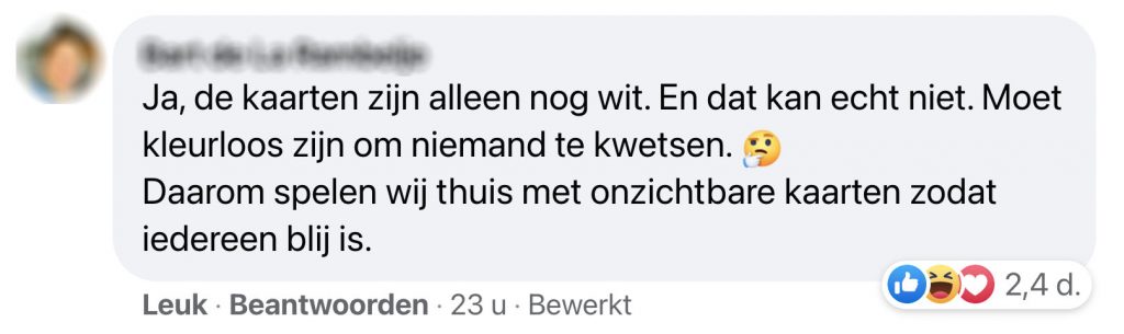 genderloos kaartspel