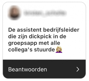 Gênant berichtje naar je baas