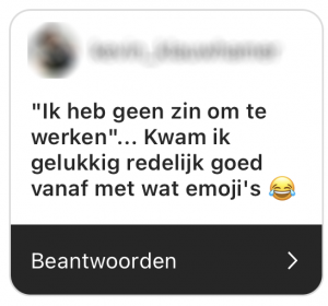 Gênant berichtje naar je baas