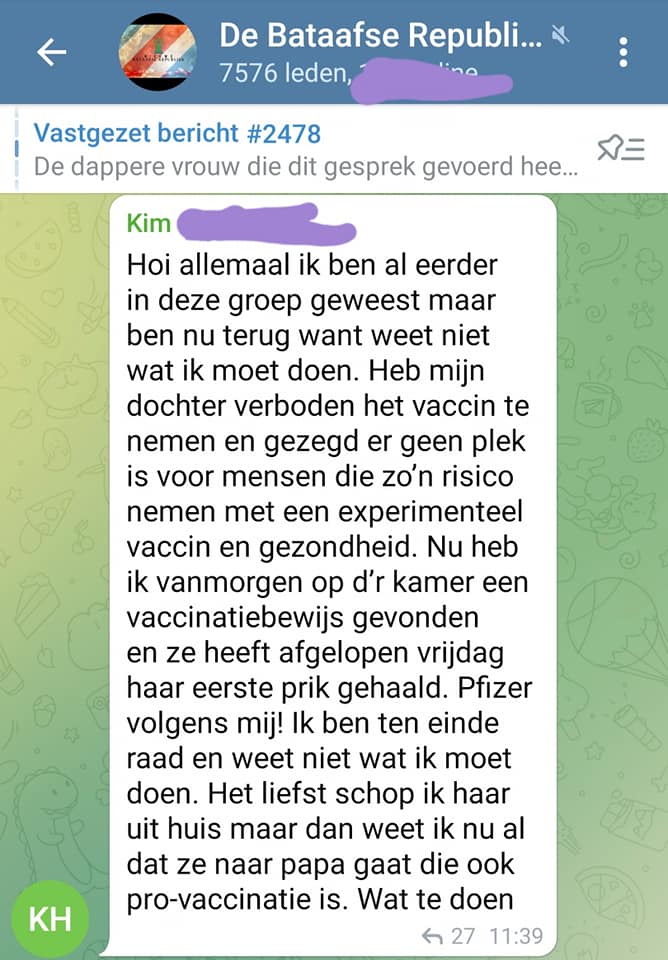 Moeder uit ongenoegen over vaccinatie dochter