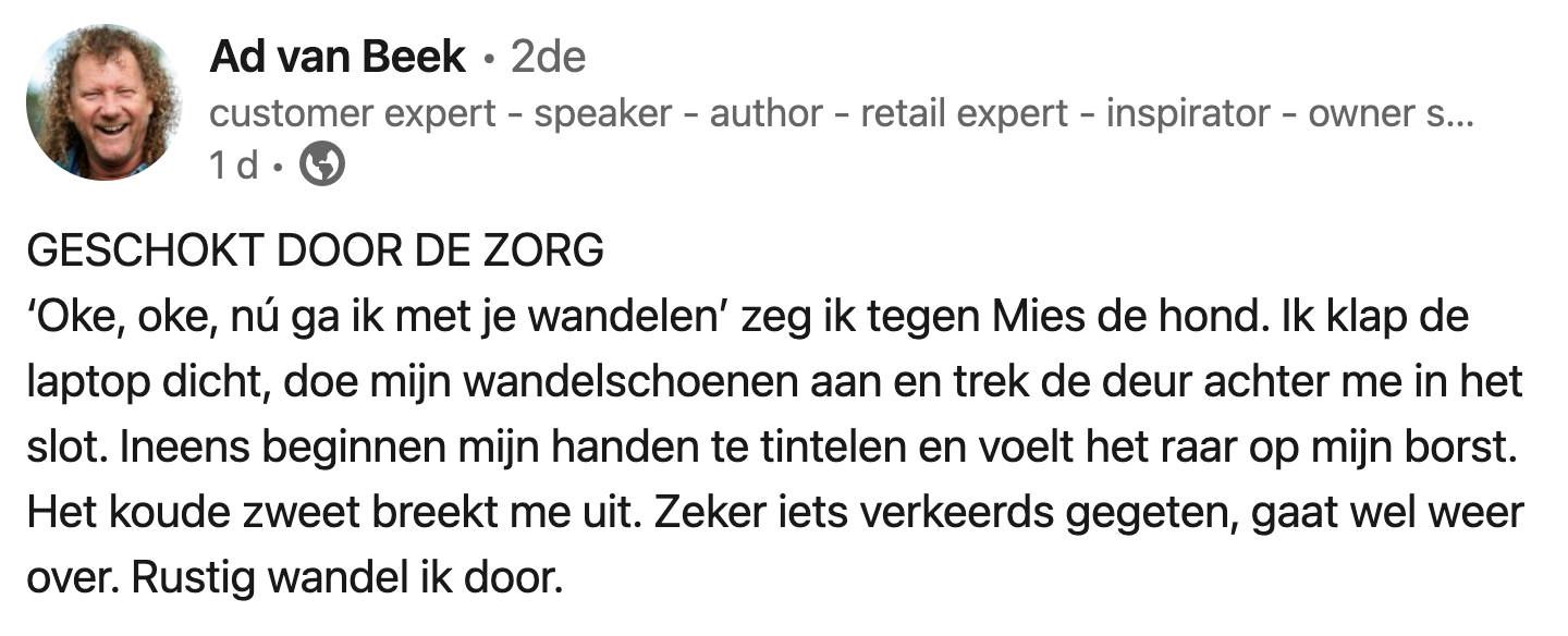 Ad over de zorg