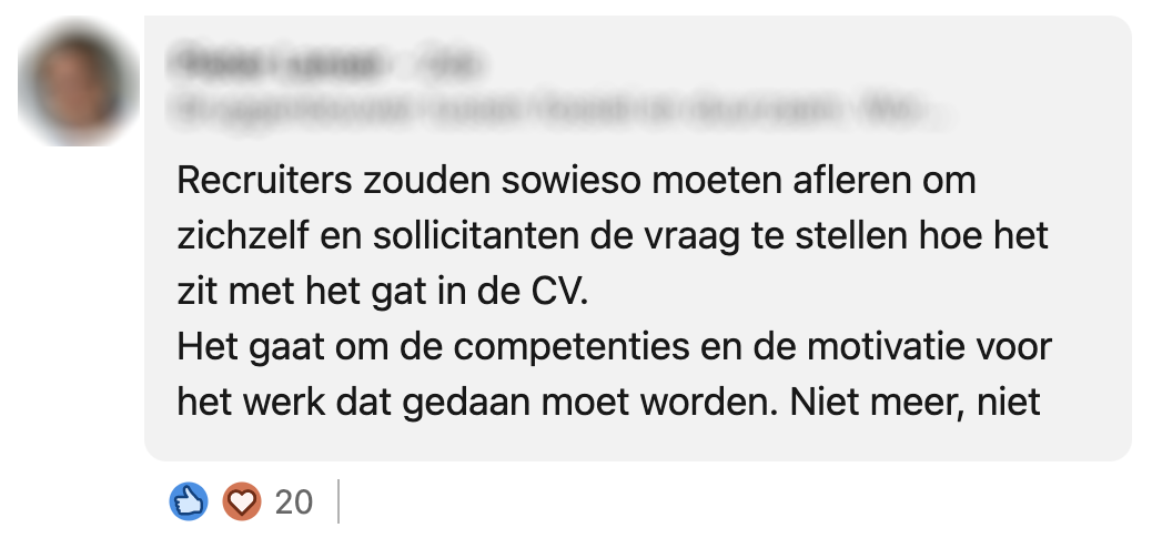 Gat op je CV