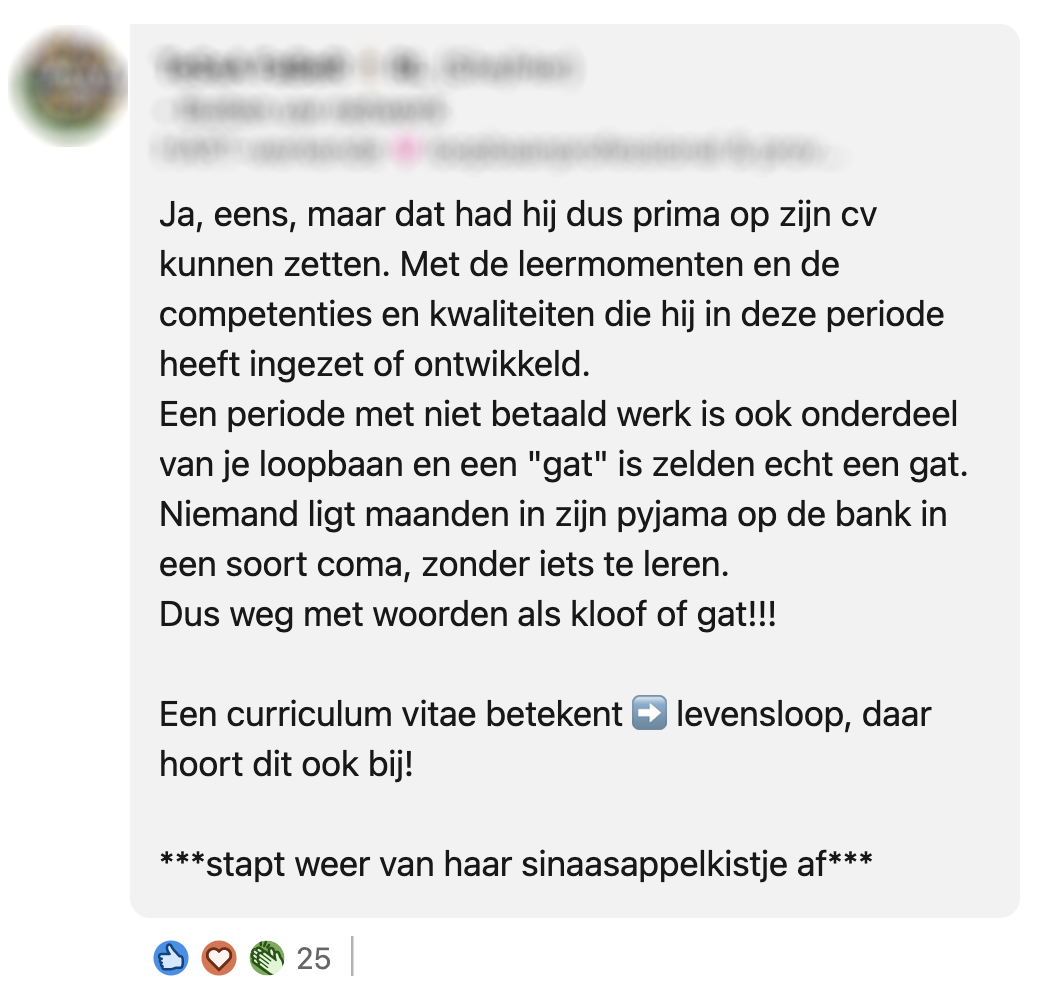 Gat op je CV