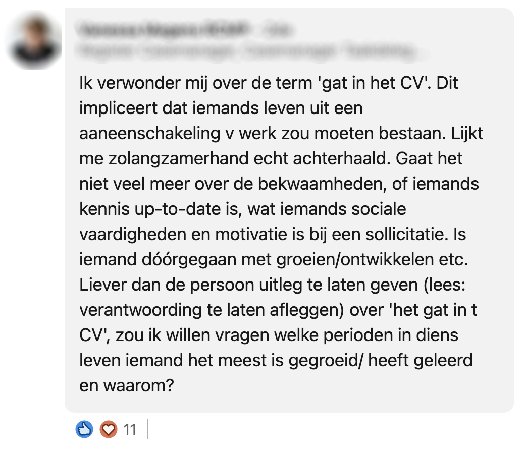 Gat op je CV