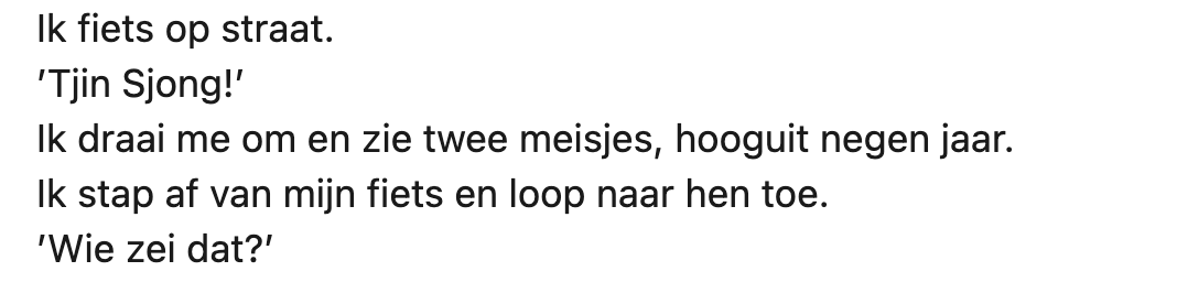 Sara spreekt kinderen aan die 'Ni Hao' naar haar roepen en legt uit waarom