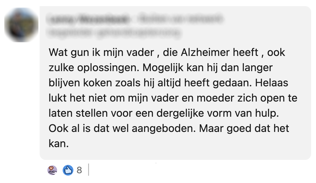 Christa's man heeft Alzheimer