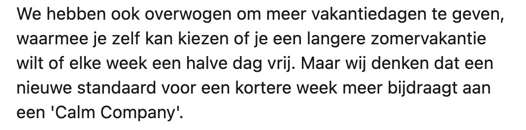 Van 40 naar 36 uur