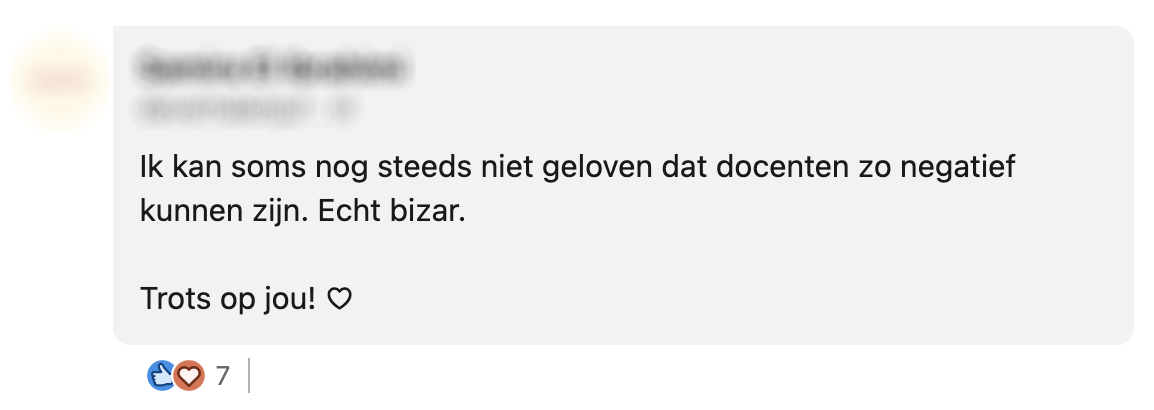 Angila heeft boodschap voor leraren die zeiden dat ze het niet zou halen