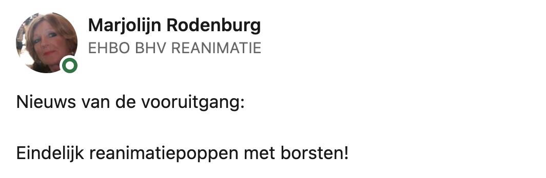 Reanimatiepoppen krijgen een boezem