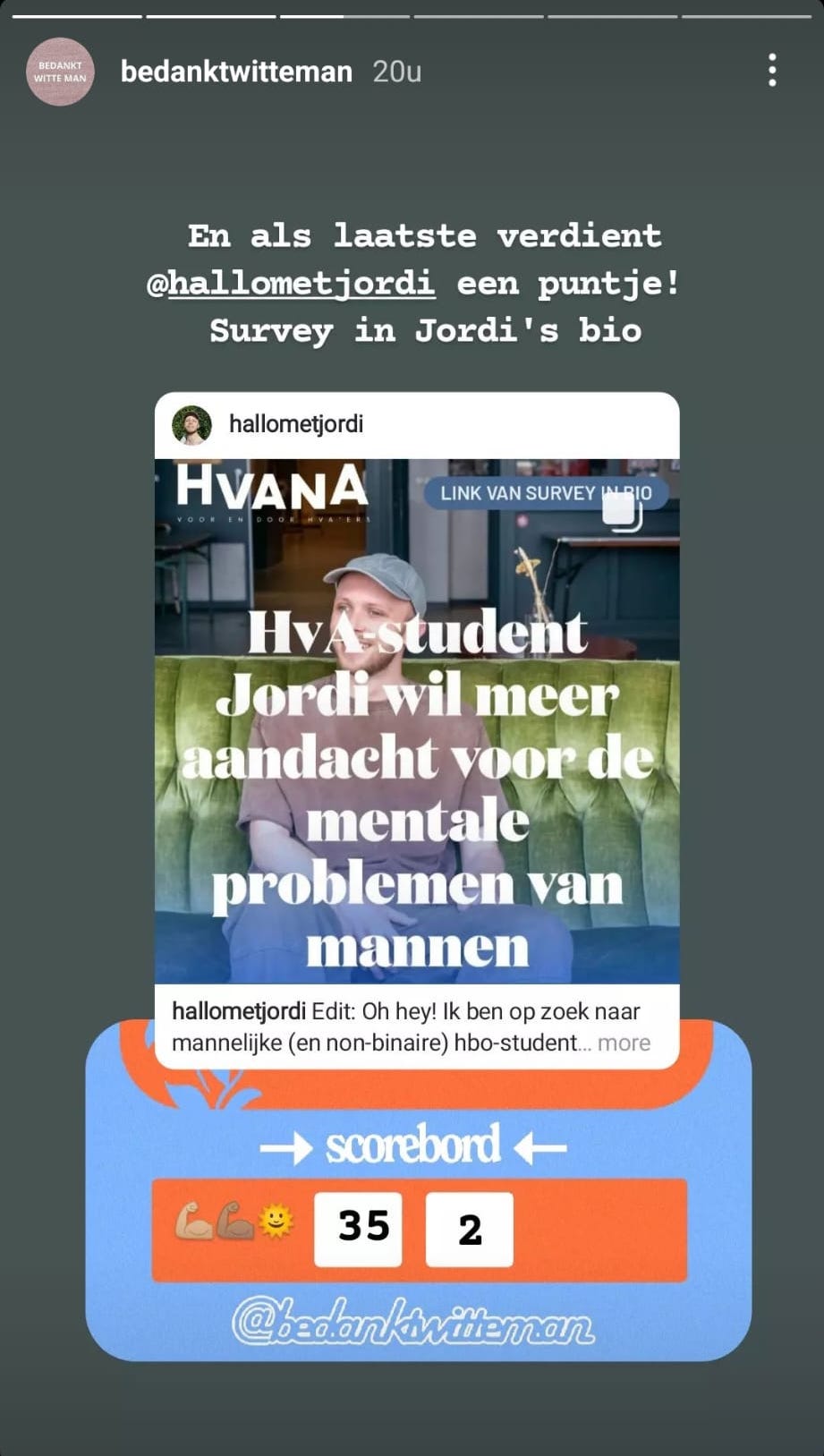 Jordi over zijn onderzoek