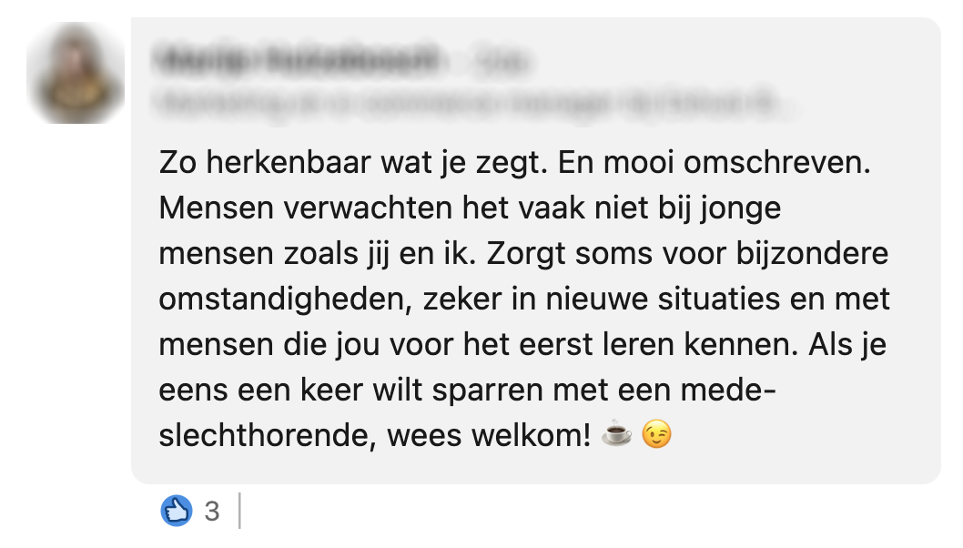 Yamila heeft gehoorschade