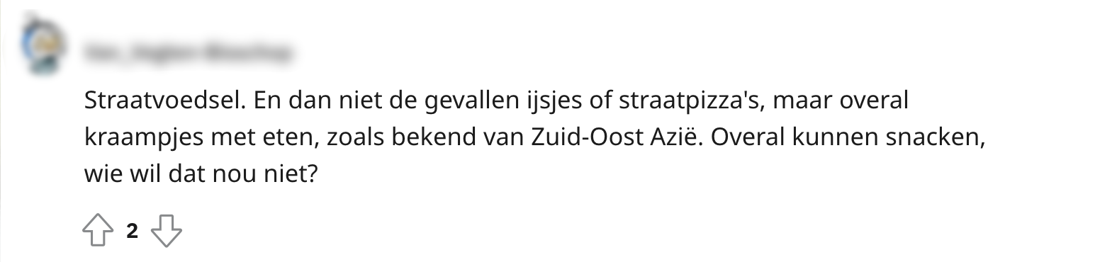 Straatvoedsel naar Nederland