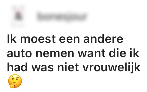 auto vrouwelijk