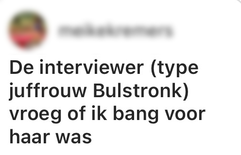 bang voor interviewer sollicitatiegesprek