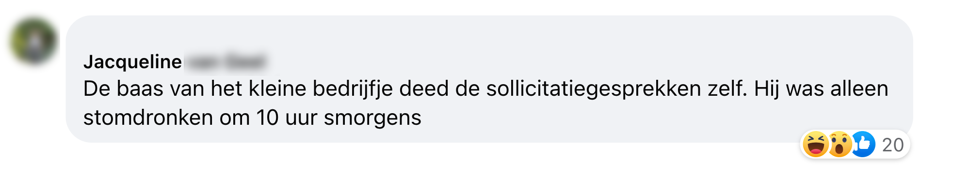 dronken sollicitatiegesprekken