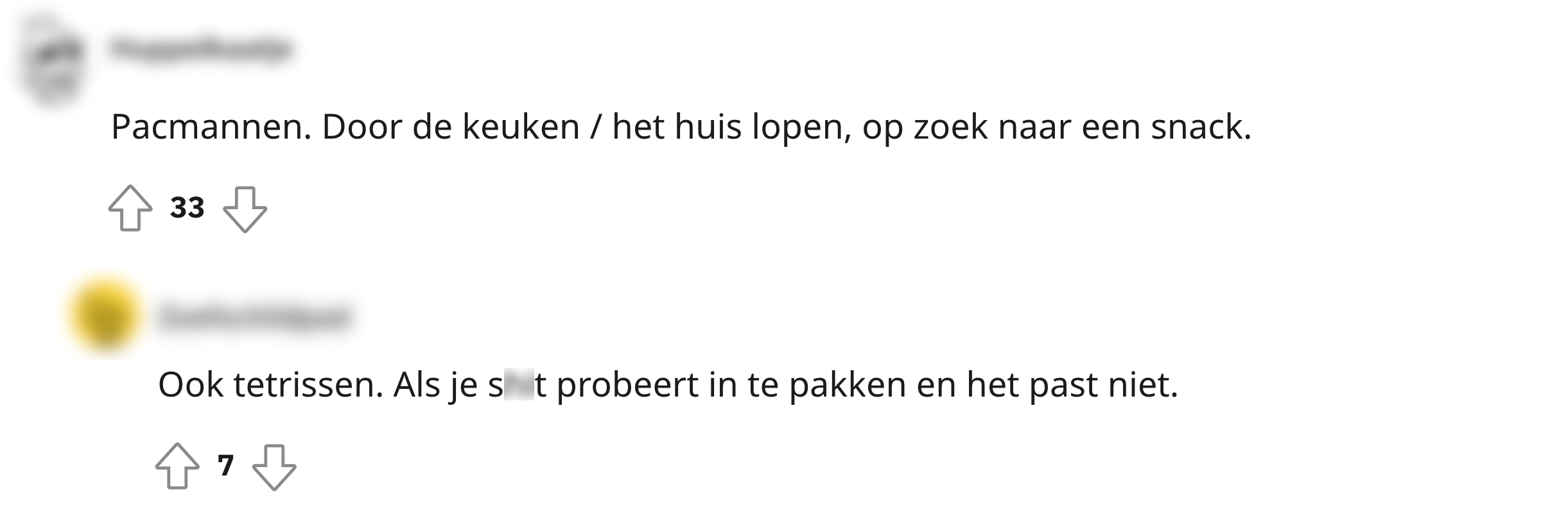 pacmannen woorden