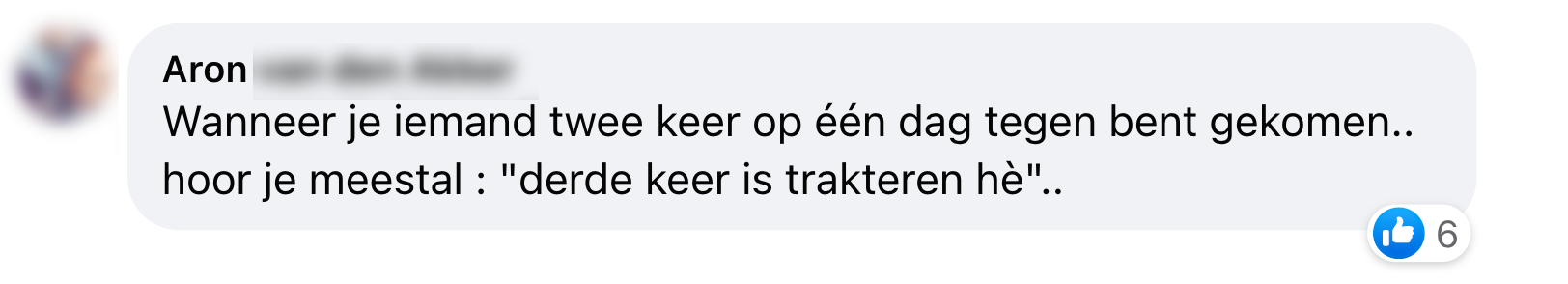 trakteren uitspraken