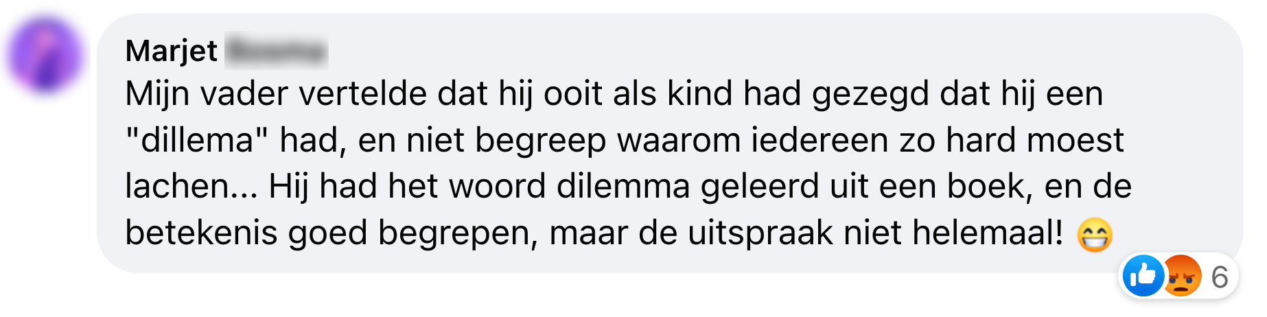 a dillema verkeerd uitgesproken