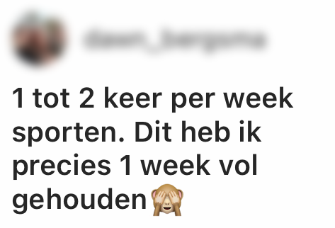 a sporten voornemens