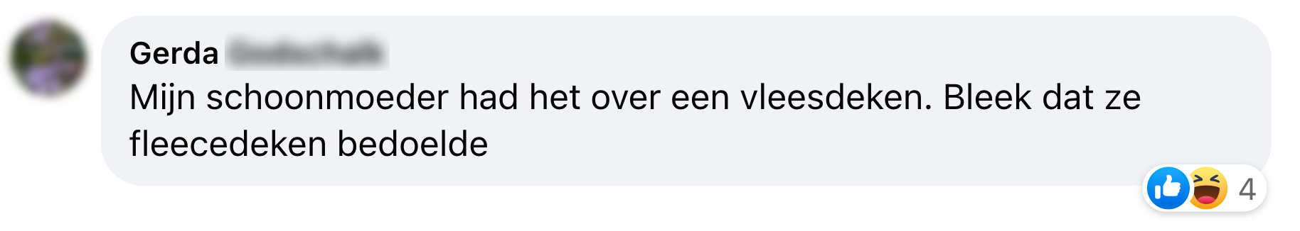 a vleesdeken