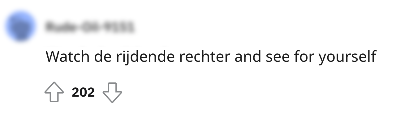 b rijdende rechter