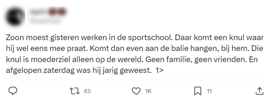 Zoon zorgt voor een verjaardag die niet te vergeten is