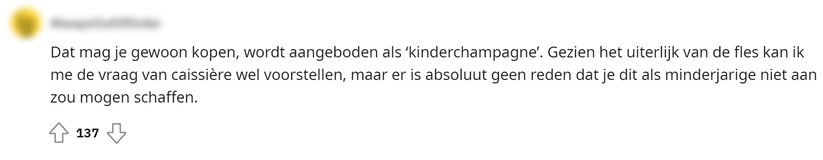 Aankoop kinderchampagne doet discussie tussen Jumbo-klant en medewerker opborrelen