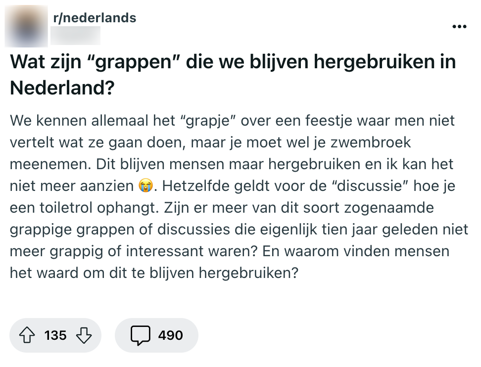 grappen typisch Nederlands