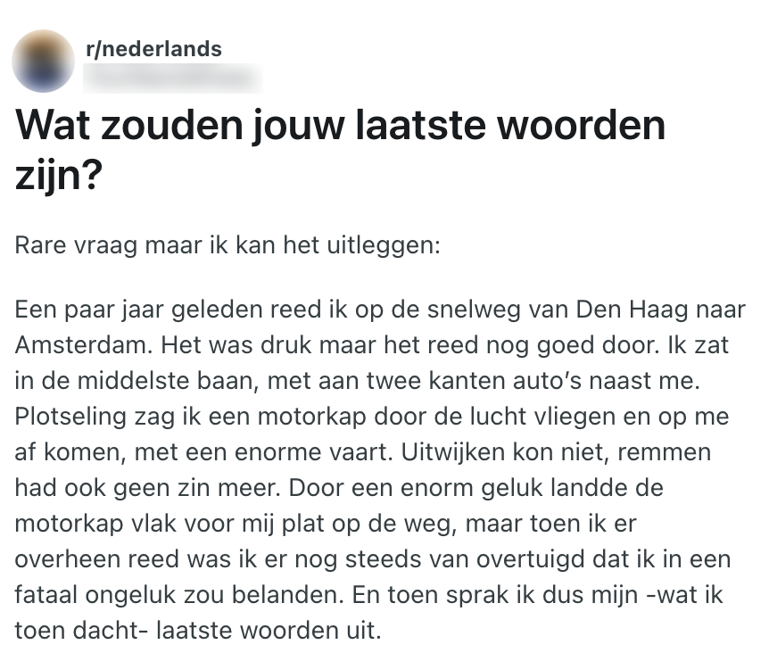 laatste woorden