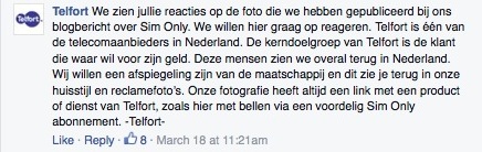 reactie telfort