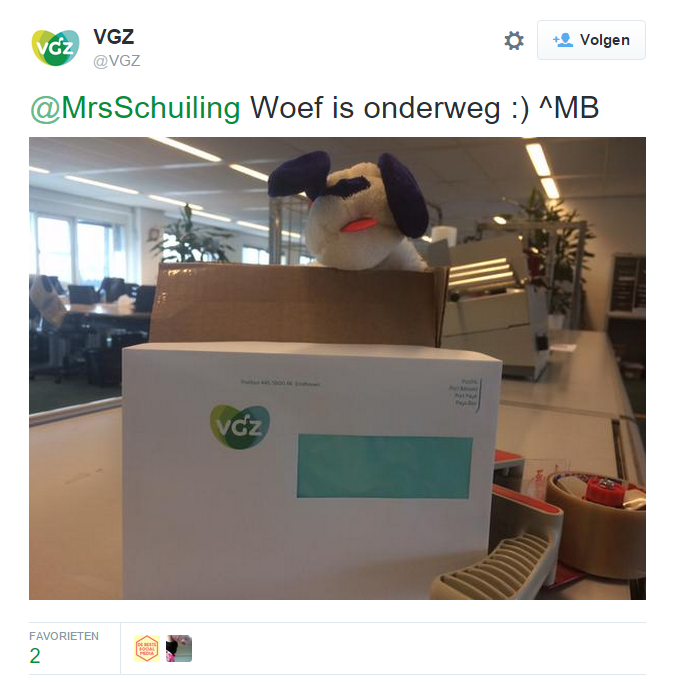 REACTIE_VGZ_ONDERWEG