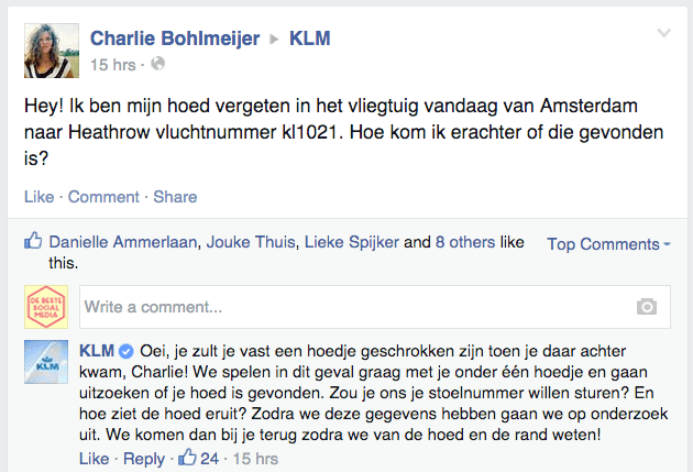 Reactie_KLM_hoed